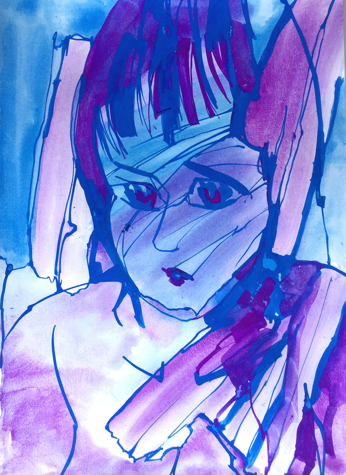 06 Flowing line, running paintbrush, growing heart
