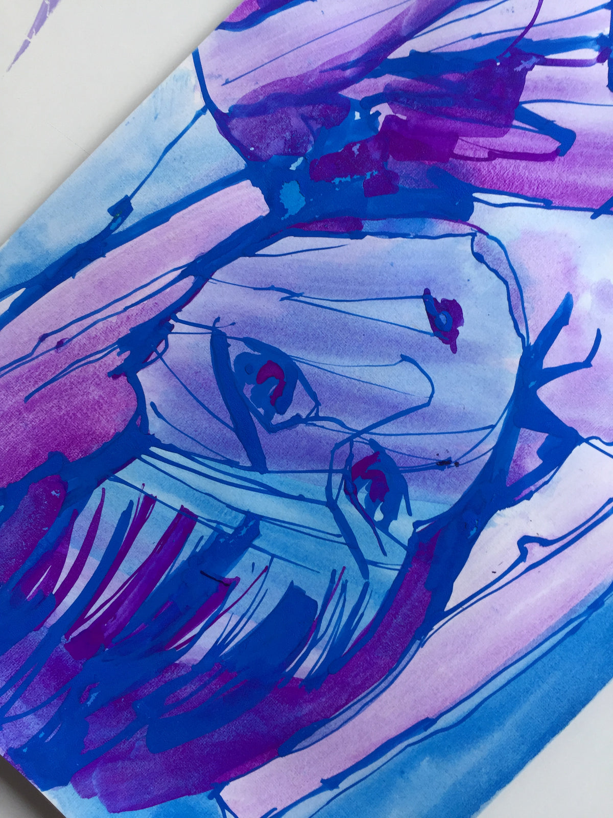 06 Flowing line, running paintbrush, growing heart