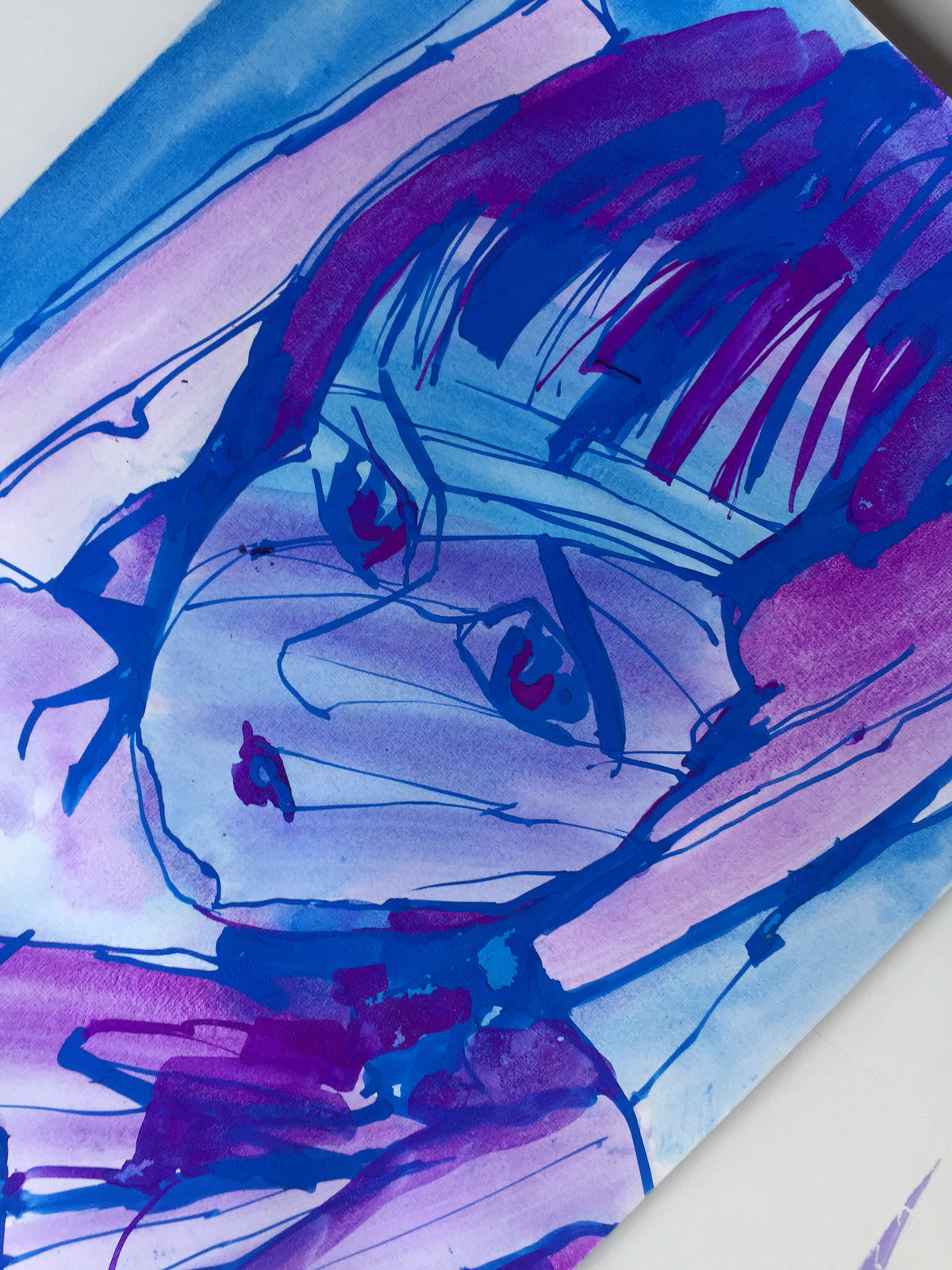 06 Flowing line, running paintbrush, growing heart