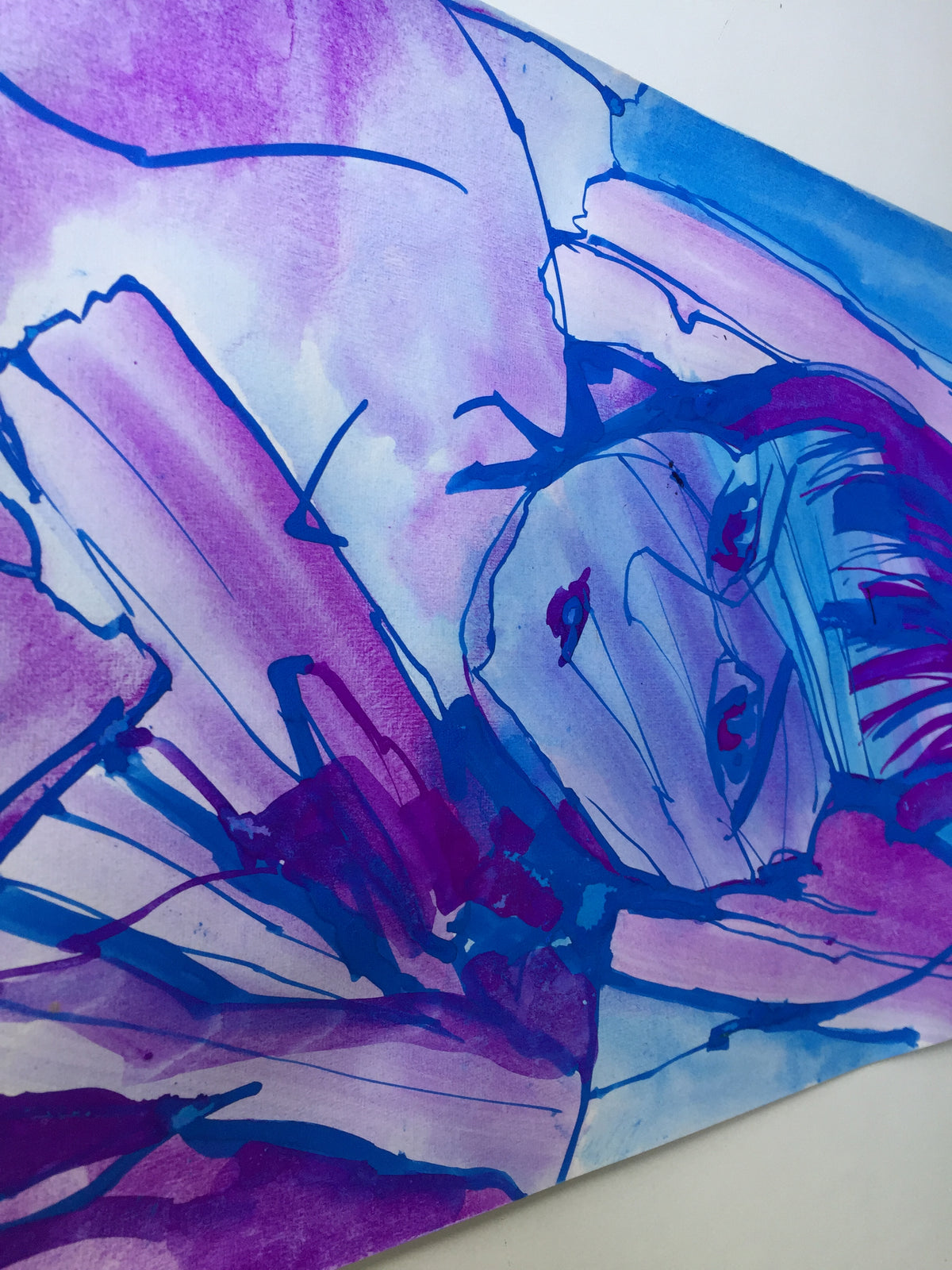 06 Flowing line, running paintbrush, growing heart