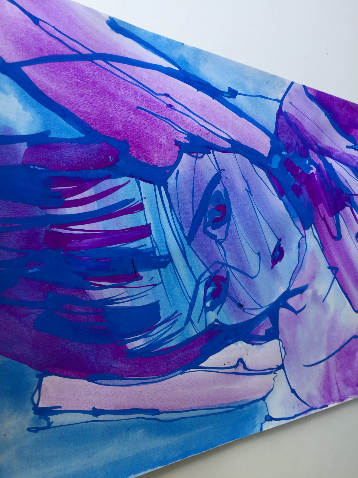 06 Flowing line, running paintbrush, growing heart