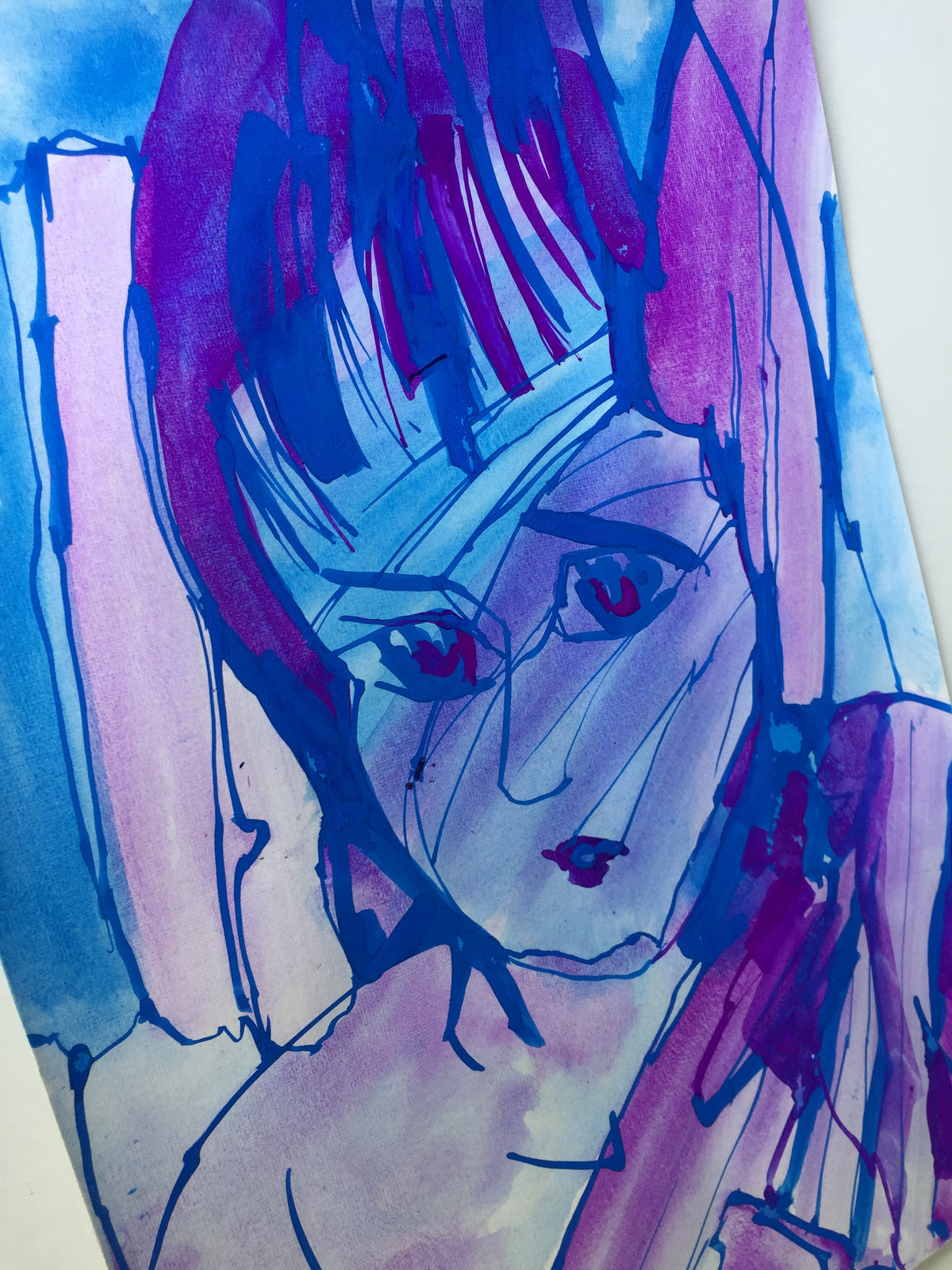 06 Flowing line, running paintbrush, growing heart